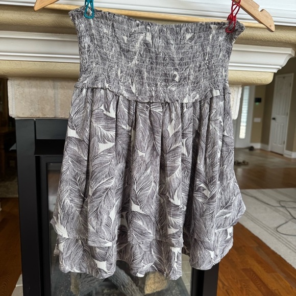 NWT By Together Printed Tiered Gauze Flowey Smocked Skirt Size L - Picture 1 of 5
